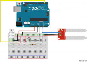 Fig 3. Schematic of the Plant Monitor circuit