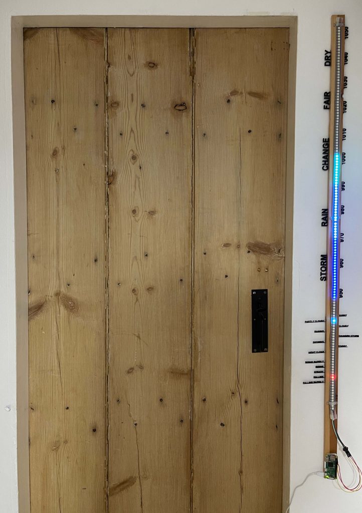 Neopixel Barometer - on wall