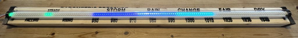 Open Weather Map Barometer - Wood/NeoPixels