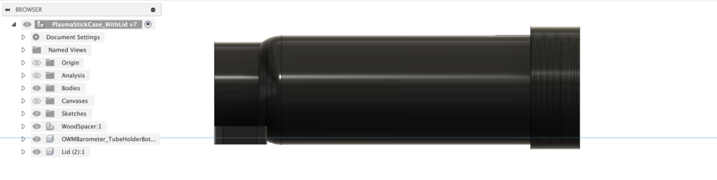 Lightsaber Data Tube Holder - Fusion 360