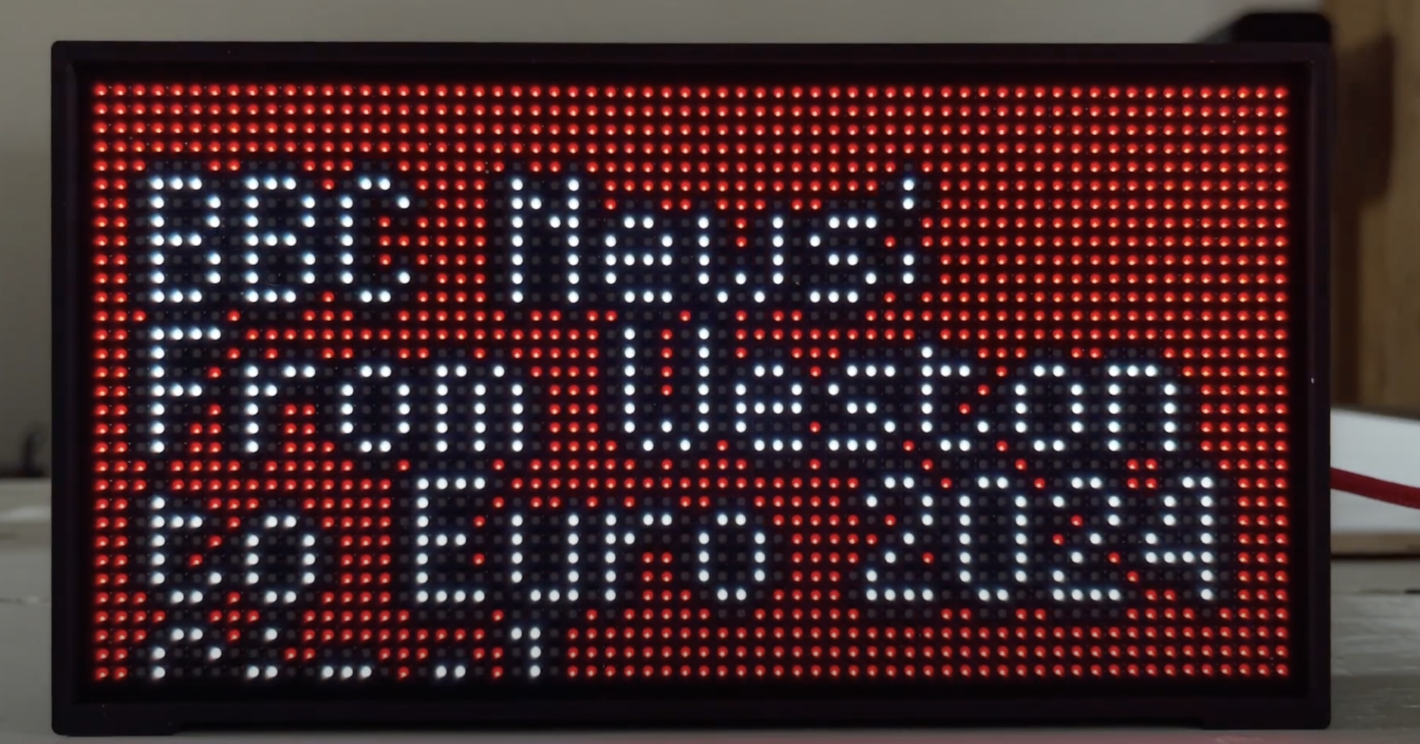 Make a Scrolling Hub75 Matrix Display using a Pimoroni Interstate75W and MQTT