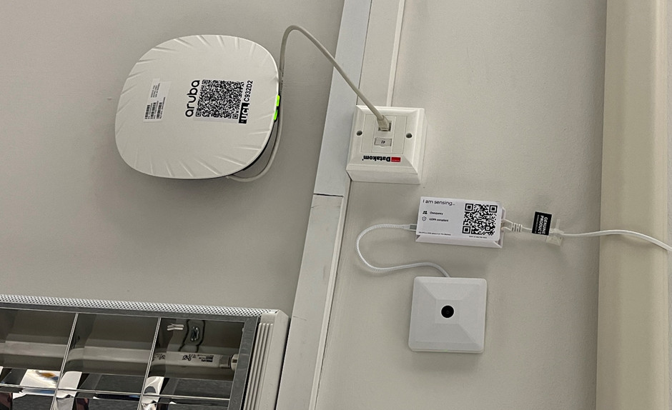 Interior shot of Portakabin sensors