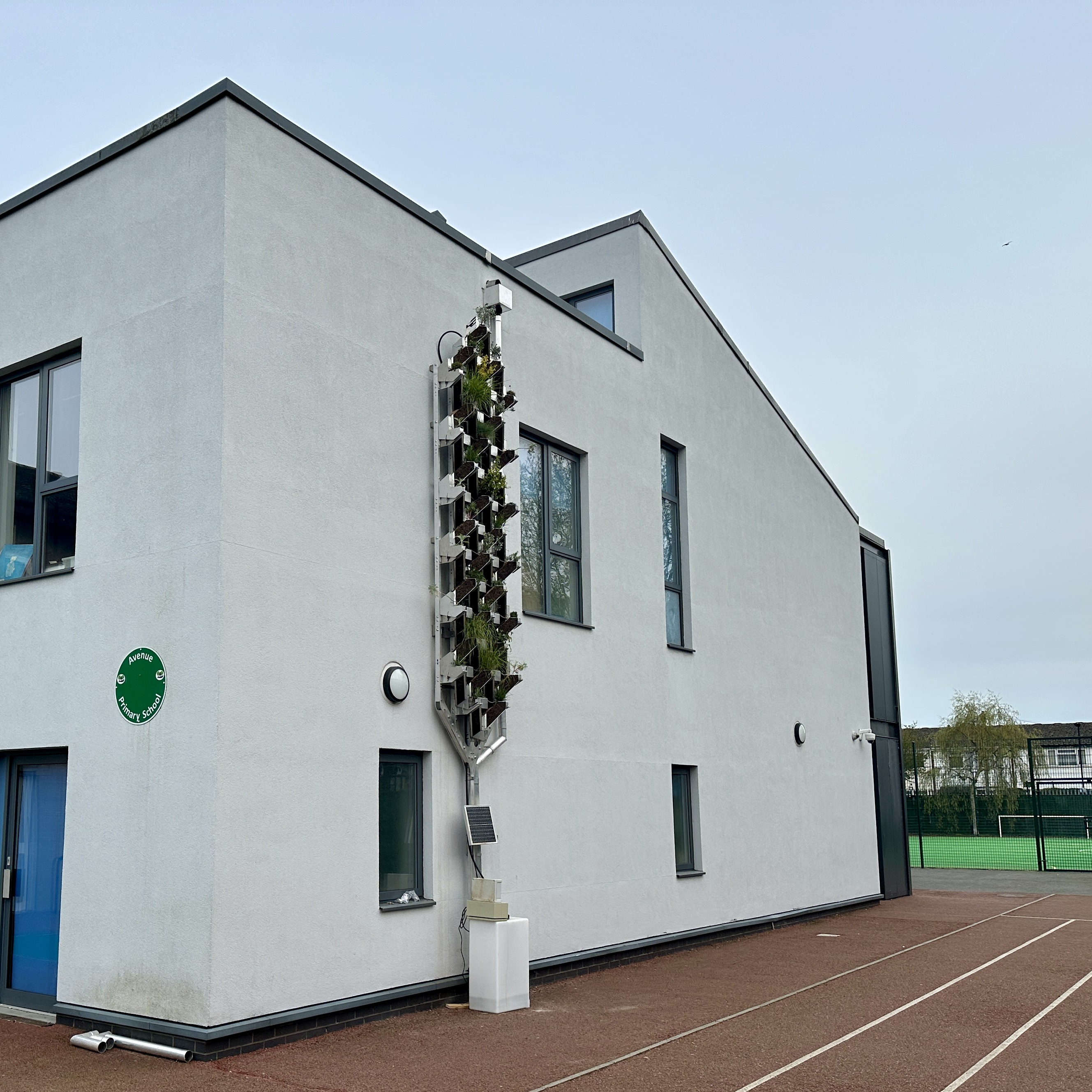 Green Wall Irrigation System live at Avenue School
