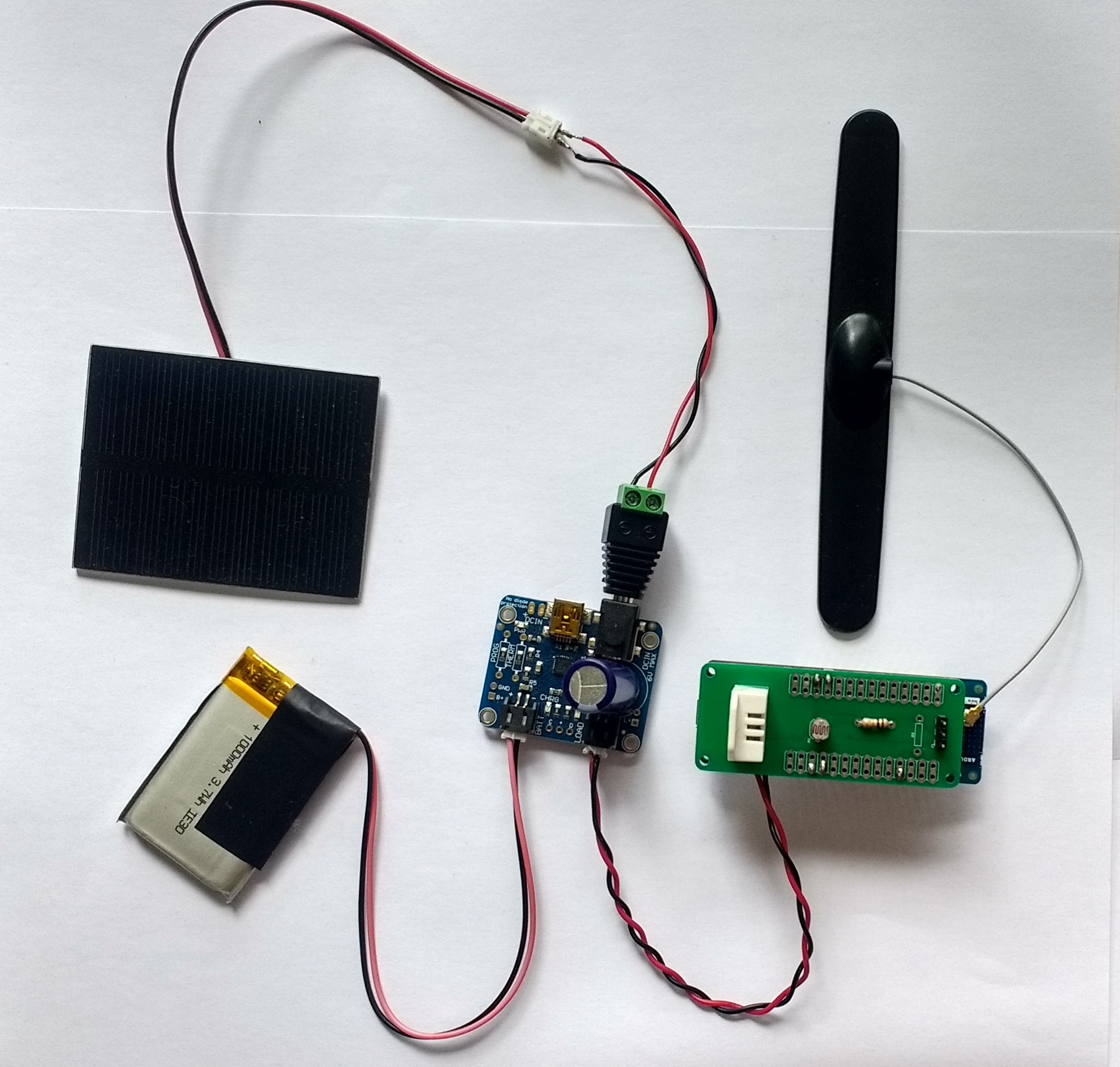 Solar Powering a Connected Sensor Project